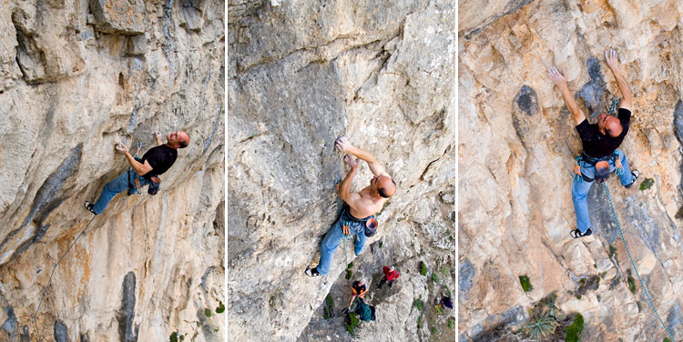 Manolis Kampourakis, dans les voies dures de la "Bibliothque" et du "Gardien".
